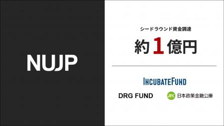 NUJP株式会社、総額1億円の資金調達を実施