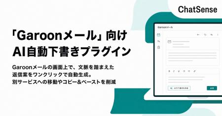 「Garoonメール」向け、文面の「AI自動下書き」プラグ 「Garoonメール」向け、文面の「AI自動下書き」プラグ