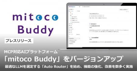 MCP対応AIプラットフォーム「mitoco Buddy」をバージ MCP対応AIプラットフォーム「mitoco Buddy」をバージ