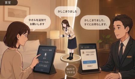 ホテル業界に新技術　～ホテル内線電話がAI化～