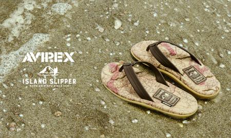 「AVIREX」とサンダルブランド「ISLAND SLIPPER」との
