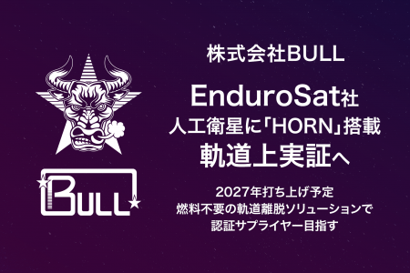 株式会社BULL、EnduroSat社の人工衛星に宇宙デブリ化 株式会社BULL、EnduroSat社の人工衛星に宇宙デブリ化