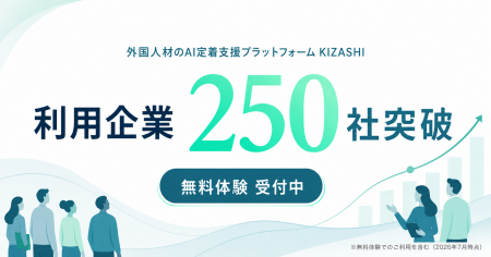 外国人材のAI定着支援プラットフォーム「KIZASHI」、 外国人材のAI定着支援プラットフォーム「KIZASHI」、