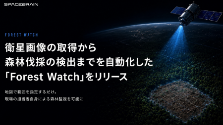 スペースデータ、衛星画像の取得から森林伐採の検出ま