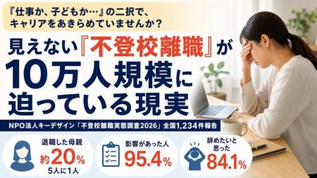 母親の離職率は父親の約30倍--「不登校離職」を防ぐ企 母親の離職率は父親の約30倍--「不登校離職」を防ぐ企