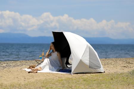 SNSで話題！”まっしろ”なドーム型サンシェード「COCOO