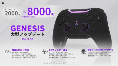 日本発ゲーミングコントローラー「Void GENESIS」が有