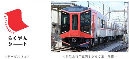新型急行用車両3000系に導入する当社初の座席指utf-8
