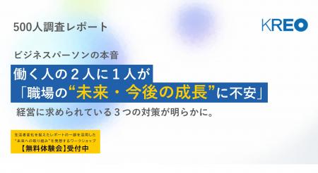 【ビジネスパーソンの本音】働く人の2人に1人が「職 【ビジネスパーソンの本音】働く人の2人に1人が「職
