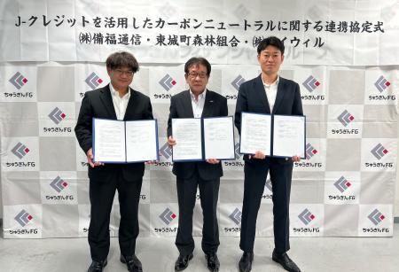 バイウィル、東城町森林組合の森林J-クレジットを株式