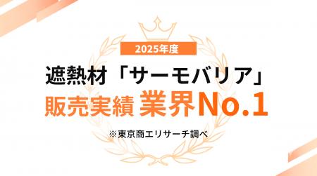 遮熱材「サーモバリア」、東京商工リサーチの調査で20 遮熱材「サーモバリア」、東京商工リサーチの調査で20