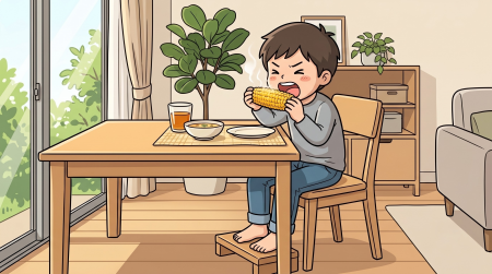 夏休みは子どもの「食べ方」を整えるチャンス--前歯で 夏休みは子どもの「食べ方」を整えるチャンス--前歯で