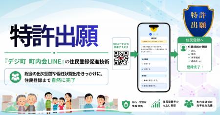 「デジ町 町内会LINE」の住民登録促進技術について特