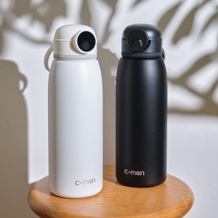 指紋認証ロック機能付きスマートボトル「c-mon」に大