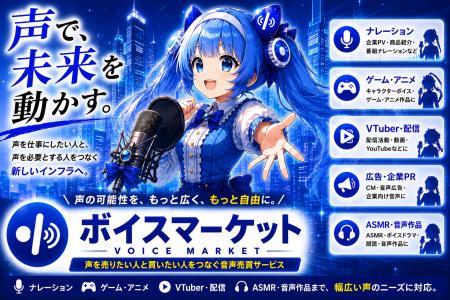 【新時代】を作りたい!埋もれていた「声の才能」に活 【新時代】を作りたい!埋もれていた「声の才能」に活