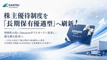 【関通HD】株主優待制度を「長期保有優遇型」へ刷新! 【関通HD】株主優待制度を「長期保有優遇型」へ刷新!