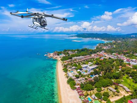 タイ王国シラチャ・バンコク・サムイ島における「空飛