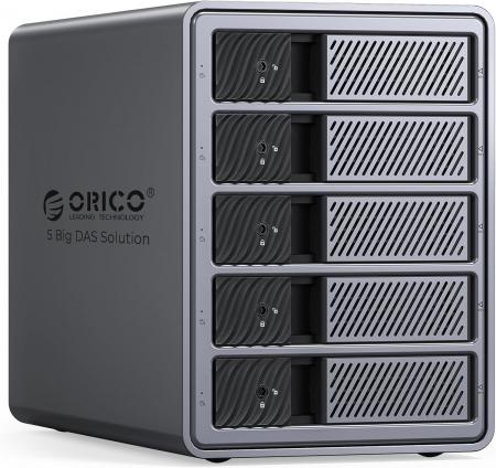 ORICO、最大110TB対応の5ベイ3.5インチHDDケースを発