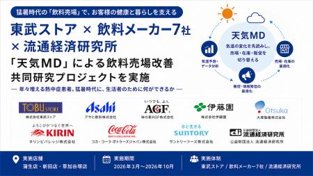 東武ストア × 飲料メーカー7社 × 流通経済研究所「天