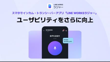 スマホでインカム・トランシーバーアプリ「LINE WORKS スマホでインカム・トランシーバーアプリ「LINE WORKS