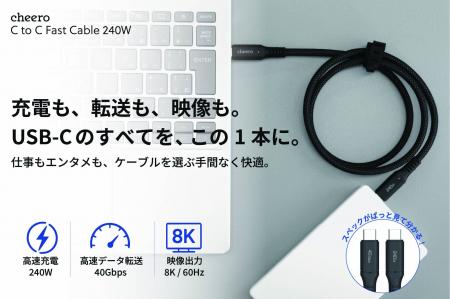 充電・データ転送・映像出力を、この1本で。オールイ