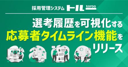 採用管理システム「トルー」、選考履歴を可視化する「 採用管理システム「トルー」、選考履歴を可視化する「