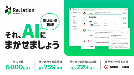 Re:lation「AI社員」のマルチチャネル自動対応にあわ