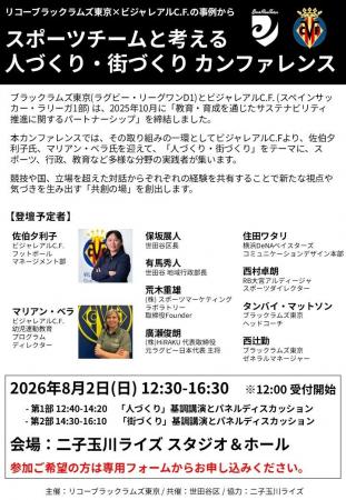 リコーブラックラムズ東京、ビジャレアルCFともに「ス リコーブラックラムズ東京、ビジャレアルCFともに「ス