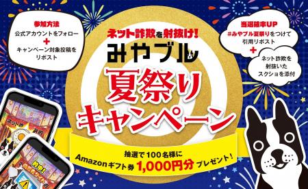 ネット詐欺を射抜け！Amazonギフト券1000円分が当たる