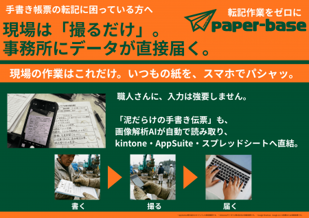 airlabo、「下水道展’26東京」に出展　AIで“紙と写真”