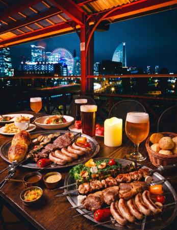 【みなとみらいの夜景をテラスで愉しむ】横浜赤レンガ
