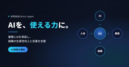 合同会社Fortis Japan、企業のAI活用を支援する「AX事 合同会社Fortis Japan、企業のAI活用を支援する「AX事