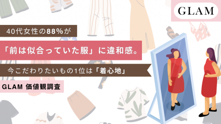 40代女性の88.0％が「前は似合っていた服」に違和感。