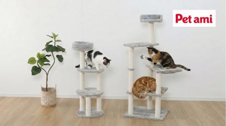 工具不要で猫ちゃんの特等席が完成!「Petami 組み立 工具不要で猫ちゃんの特等席が完成!「Petami 組み立