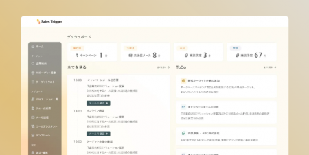 新規開拓営業の前工程を自動化するAI「Sales Trigger 新規開拓営業の前工程を自動化するAI「Sales Trigger
