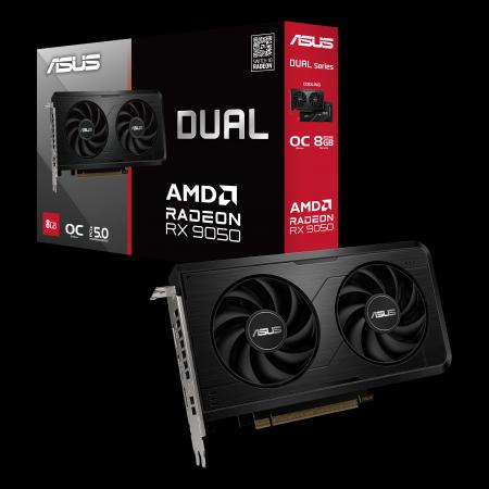 ASUSより、デュアルFAN2スロットのAMD Radeon RX 9050