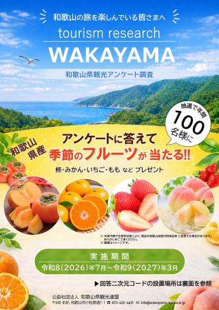 回答で和歌山フルーツが当たる！観光体験でつくる「こ