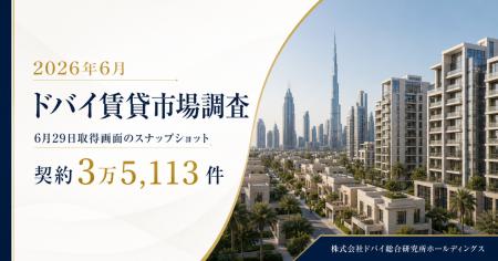 ドバイ総研、2026年6月の賃貸市場を調査　総契約3万5,