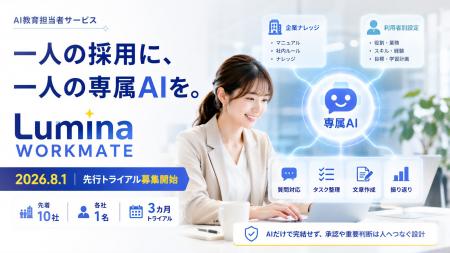 一人の採用に、一人の専属AIを。「Lumina WORKMATE」8