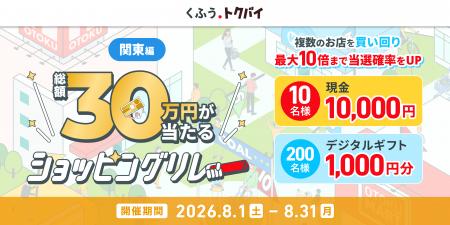 【くふう トクバイ】関東エリアでの買い回りで当選確