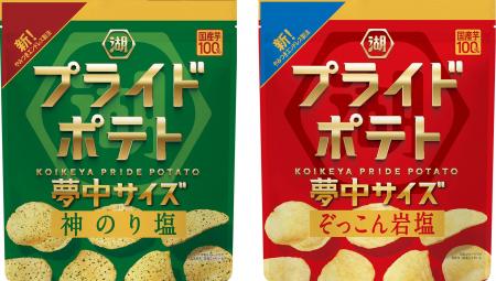 もっとたっぷり、もっと夢中に！「夢中サイズ 湖池屋