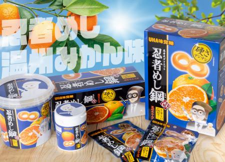 「忍者めし鋼　温州みかん味」全国のアミューズメント