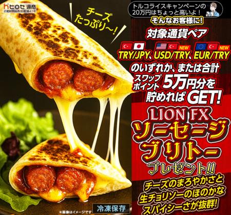 LION FXトルコリラ ソーセージブリトープレゼントキャ