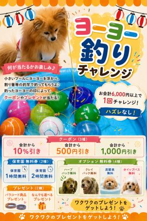 【PetsTokyo 西大井店】ヨーヨー釣りチャレンジを8月