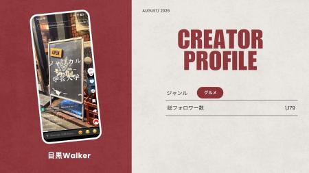 ショート動画取材班に「目黒Walker」が新たに加盟 ショート動画取材班に「目黒Walker」が新たに加盟