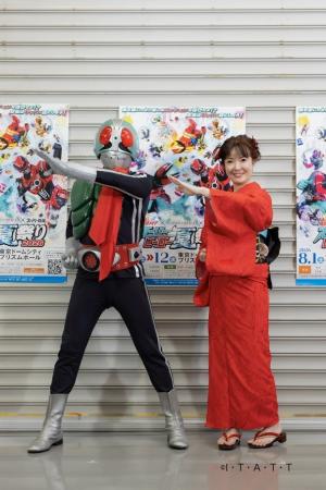 デビュー３５周年・田川寿美が仮面ライダーと共演！「