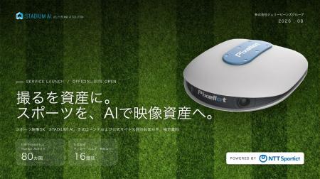 AIカメラを活用したスポーツ映像DXサービス「STADIUM AIカメラを活用したスポーツ映像DXサービス「STADIUM
