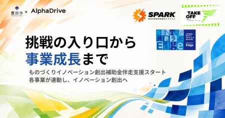 豊田市×AlphaDrive、「ものづくりイノベーション創出 豊田市×AlphaDrive、「ものづくりイノベーション創出
