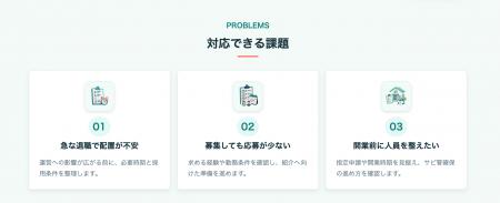 「サビ管がいない」で施設運営を止めない。最短3日・ 「サビ管がいない」で施設運営を止めない。最短3日・