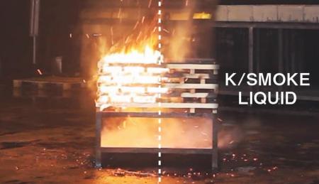 大規模林野火災に挑む 「K/SMOKE LIQUID」を活用した 大規模林野火災に挑む 「K/SMOKE LIQUID」を活用した